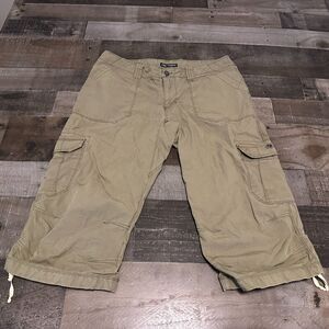 Arc'teryx khaki tan cargo capri crop pants size 8 women's 18" ins